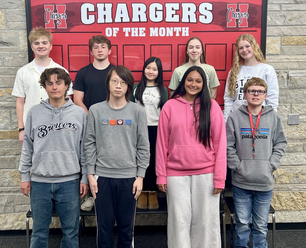Group of high school students