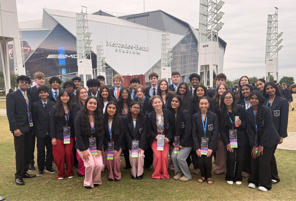 group of high school students