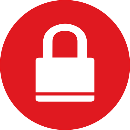 a padlock. the symbol the "I love u guys" foundation uses for the lockdown action.