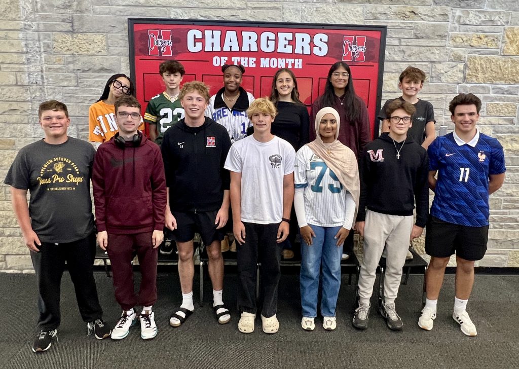 Photo of thirteen high school students